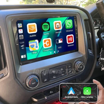 Navigation Radio For 2014-2018 Chevy Silverado GMC Sierra Wifi Carplay Android - Image 1 of 4