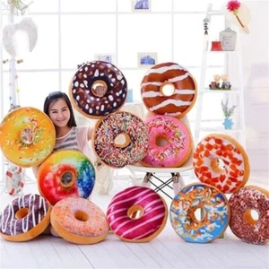 Stuffed Toy Pillow Doughnut Donut Stuffed Toys Seat Cushion Donut Plush Toy - Picture 1 of 34