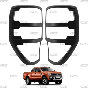 Rear Tail Lamp Light Matte Black Cover For Ford Ranger T6 T7 PX1 PX2 2012 2021 - Picture 1 of 9