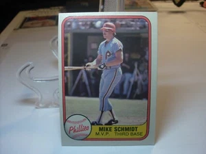 1981 Fleer Baseball Card #5a - Mike Schmidt COR - Philadelphia Phillies (98646) - Picture 1 of 2