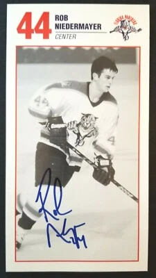 Foto autografiada de Rob Niedermayer firmada por los Florida Panthers hockey NHL Foto 1 de 2