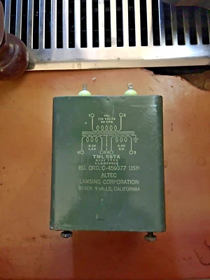 NOS Altec Lansing,双 6.3VAC 灯丝变压器,单,未使用,复古 — 第 1/4 张图片