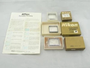 3 x Genuine Nikon F Focusing Screens Type M ,Type B, Type A+ Nikon screens guide - Picture 1 of 6