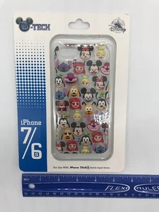 Disney Parks Mickey Mouse Pluto Ariel Stitch  Emoji i phone 7/6 Phone Case - Picture 1 of 5