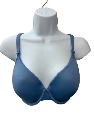 Gratlin Women's Underwire Nursing Bras Support Full Coverage A207 Blue Size 36C - Image 1 of 4
