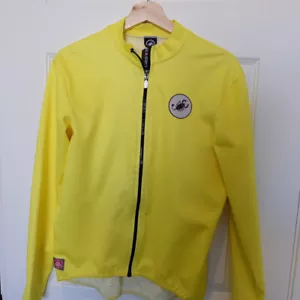 Castelli Cycling Yellow Jersey Long Sleeve Front Zipper Adult Large - Picture 1 of 11