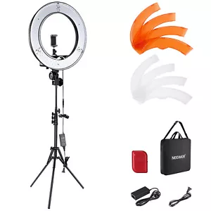 Neewer 18''Selfie 53W 5500K LED Ring Light with Stand,Color Filter and Bag - Picture 1 of 8