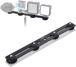 Dual Flash Bracket 30cm/11.8 inches Extension Flash Bracket Aluminum Alloy Strai - Picture 1 of 7