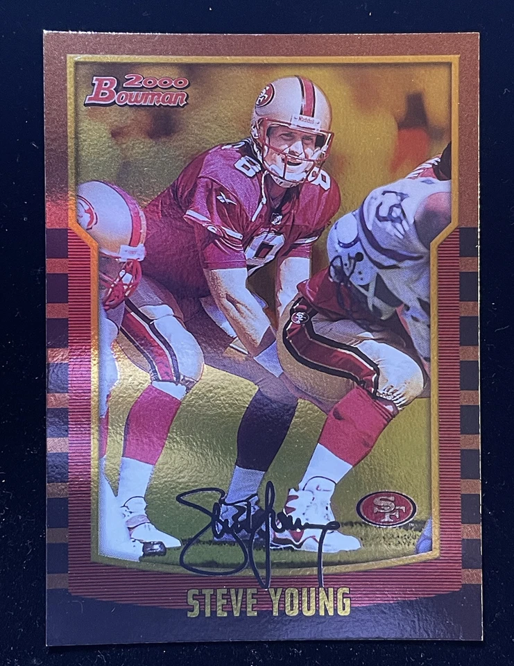 2000 Bowman Gold Foil Steve Young /99 RARE #88 San Francisco 49ers HOF 1/1 eBay - Image 1 of 4