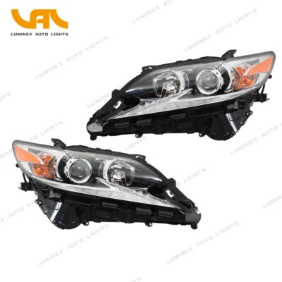 Headlight Assembly For 2016-2018 Lexus ES350 ES300H Halogen LED DRL Left+Right Foto 1 de 4