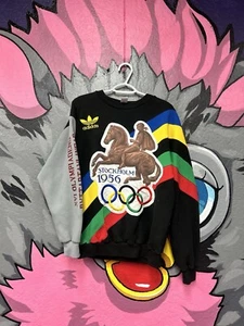 Vintage 80’s Adidas Stockholm 1956 Olympics Sweater - Picture 1 of 5