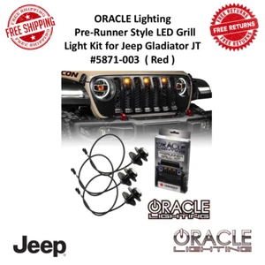 Oracle Lighting Pre-Runner Style LED Grill Light Kit Red For Jeep Gladiator JT - Picture 1 of 12