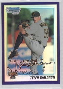 2010 Bowman Draft Chrome Picks Retail Purple Refractor Tyler Waldron #BDPP43