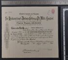 Rare British India Company Share Certificate Dated 1920 - Scripophily