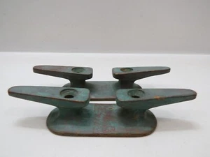 PAIR 8 INCH BRONZE CLEATS BOAT DOCK (D2A547C) - Picture 1 of 4