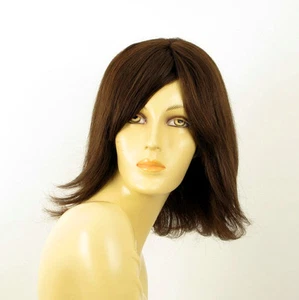 Perruque femme 100% cheveux naturel châtain ref HELENA 6 - Picture 1 of 7
