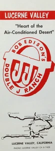 Folleto de viaje vintage Dude Ranch Double J Big Bear Lake Arrowhead CA años 60 - Imagen 1 de 7