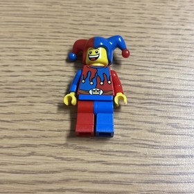 Lego 7079 Jester Minifigure cas403a Retired Clown Midevil Castle Knights