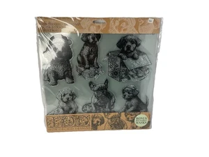 New Iron Orch Designs Decor Stamp Christmas Pups - Picture 1 of 5