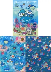 Clear File Pokemon Diving A4 Clear File Set de 3 "Pokemon" Pokemon Center - Imagen 1 de 2