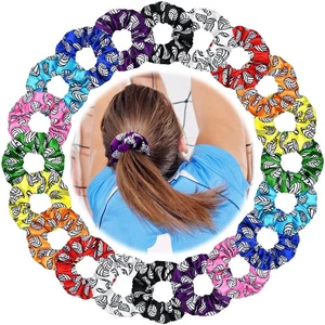 20 Pcs Volleyball Scrunchies Sport Hair Ties Elastic Silk Satin Scrunchies Po... - Bild 1 von 7