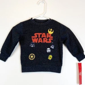 Sudadera Pullover Gris Star Wars 2T Nueva con Etiquetas - Imagen 1 de 5