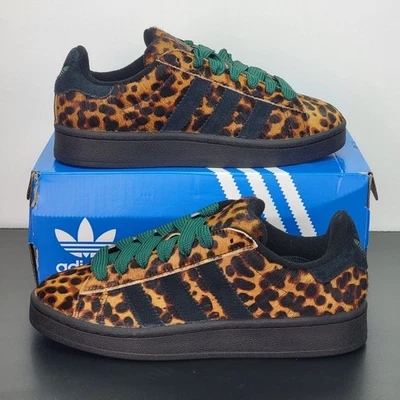 Adidas Campus 00s Women's Size 7 Athletic Shoes Black Leopard Casual Sneakers - Image 1 of 4