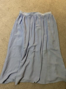 Primark Women Baby Blue Chiffon Skirt Size Uk8 - Picture 1 of 1