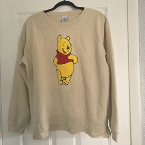 Sudadera Disney Winnie The Pooh XXL Para Mujer Cuello Redondo Parche Polar Bordado - Imagen 1 de 10