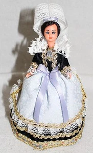 Muñeca bretona francesa de 7 pulgadas con vestido tradicional - Imagen 1 de 11