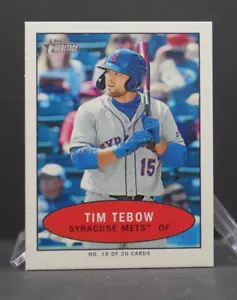 2020 Topps Heritage MiLB TIM TEBOW Bazooka Mini SP Insert #18 Mets Gators Denver - Picture 1 of 2