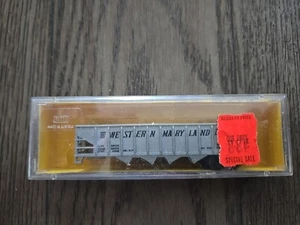 MINITRAINS BY AHM N SCALE 4372 WESTERN MARYLAND OPEN HOPPER RD #3775 W/CASE - Picture 1 of 5