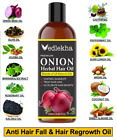 Vedlekha Herbal Premium Red Onion Hair Oil Shampoo Dandruff Hair Loss Growth Oil