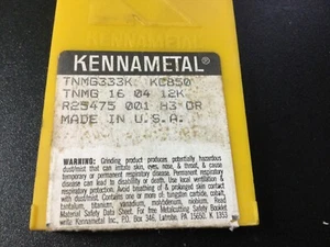 KENNAMETAL CARBIDE TURNING INSERTS - COATED - Picture 1 of 2