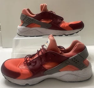 Herren Nike Air Huarache Run Rot Koralle 318429-054 Purpur Burgund Größe 12 - Bild 1 von 9