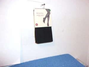 NEW LADY'S MERONA OPAQUE CONTROL TOP RIB DESIGN TIGHTS (50 DENIER) in aEBONY - Picture 1 of 5
