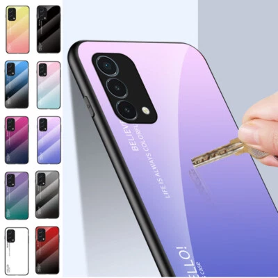 Funda delgada de vidrio degradado para teléfono Oneplus 6 7 Pro 8T 9 Pro N20 Nord CE2 N200 Foto 1 de 4