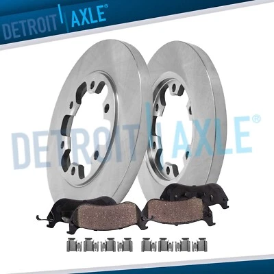 6-LUG Rear Disc Rotors Brake Pads Kit for Transit-150 Transit-250 Transit-350 HD - Image 1 of 4