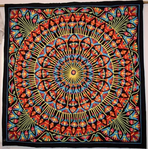 Edredón hecho a mano-colcha de retazos-tapiz colgante de pared-tapiz renacimiento egipcio - Imagen 1 de 15