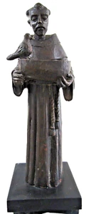 Nettle Creek Hand Carved Wood Sculpture of St. Francis of Assisi 42" Tall - Picture 1 of 16