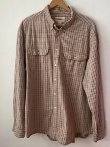 Men’s Gander Mountain plaid brown button down shirt 2XL - Picture 1 of 9