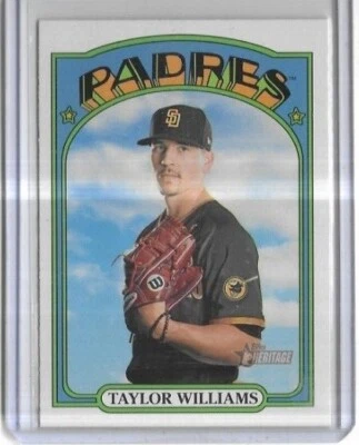 2021 Topps Heritage #369 Taylor Williams San Diego Padres - Image 1 of 2