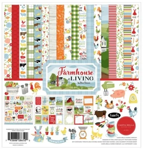 Carta Bella Paper FARMHOUSE LIVING Farm 12x12 Scrapbook Cardstock Collection Kit - Picture 1 of 1