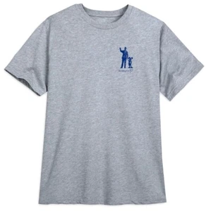 NUEVO CON ETIQUETAS Disney World 50 Aniversario Walt Mickey Partners Estatua Camiseta Gris L - Imagen 1 de 2