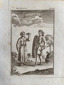 1683 Antique Print: Moluques / East Indies Moluccas /Maluku Islands after Mallet - Picture 1 of 2