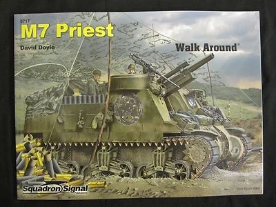Squadron Book: M7 Priest Walk Around - 230 photographs, profiles, line drawings - Image 1 of 4