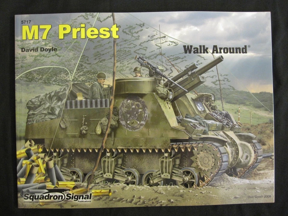 Squadron Book: M7 Priest Walk Around - 230 photographs, profiles, line drawings - Image 1 of 4