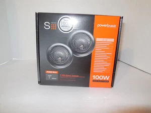 New PowerBass S-1S - 1" Silk Dome Tweeters Pair PowerBass 100 watt Audiophile - Picture 1 of 2