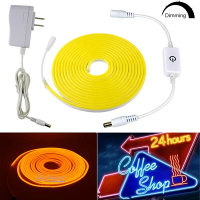DC12V LED strip Neon Rope Light 2835 waterproof +Touch Dimmer switch+led power - Image 1 of 4