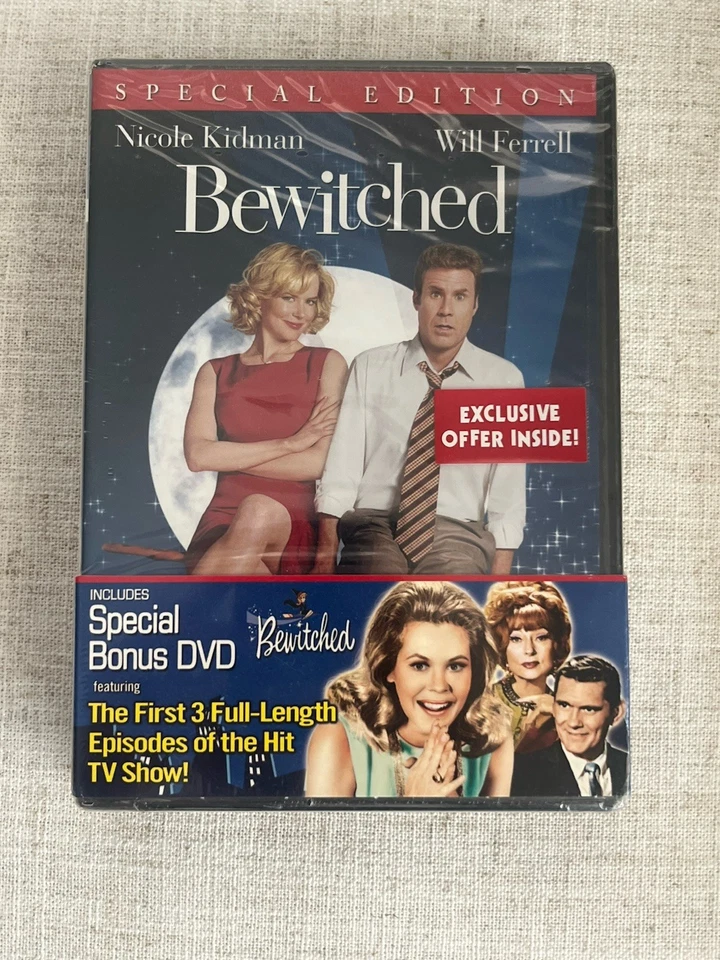 Bewitched (DVD, 2005, Special Edition) Nicole Kidman Will Ferrell NEW SEALED Foto 1 de 2